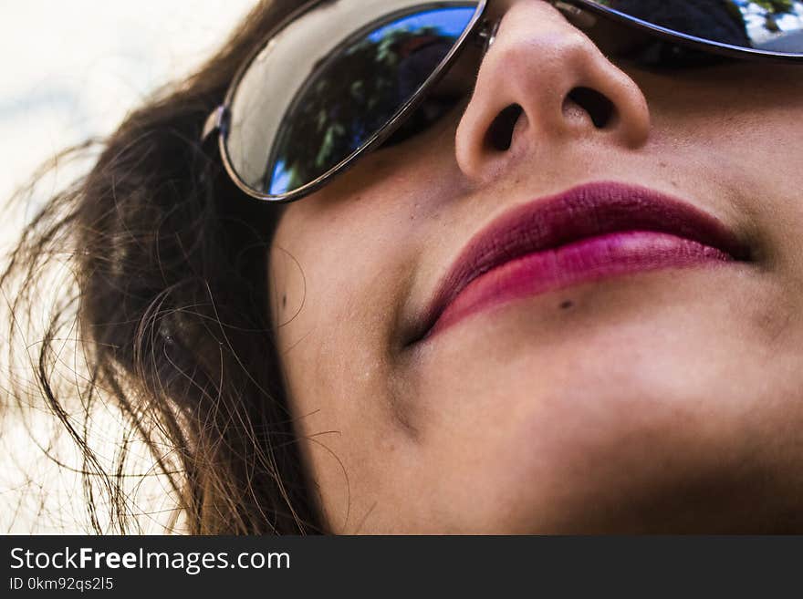 Eyewear, Eyebrow, Nose, Close Up