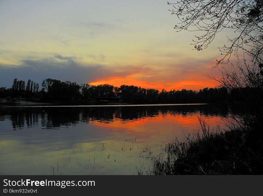 Reflection, Sky, Nature, Water