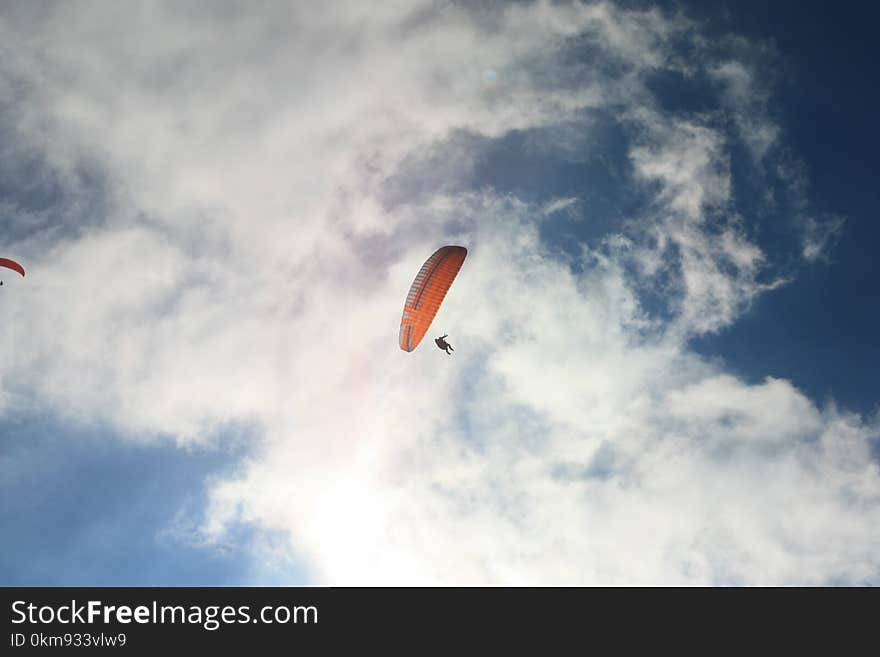 Air Sports, Sky, Paragliding, Cloud