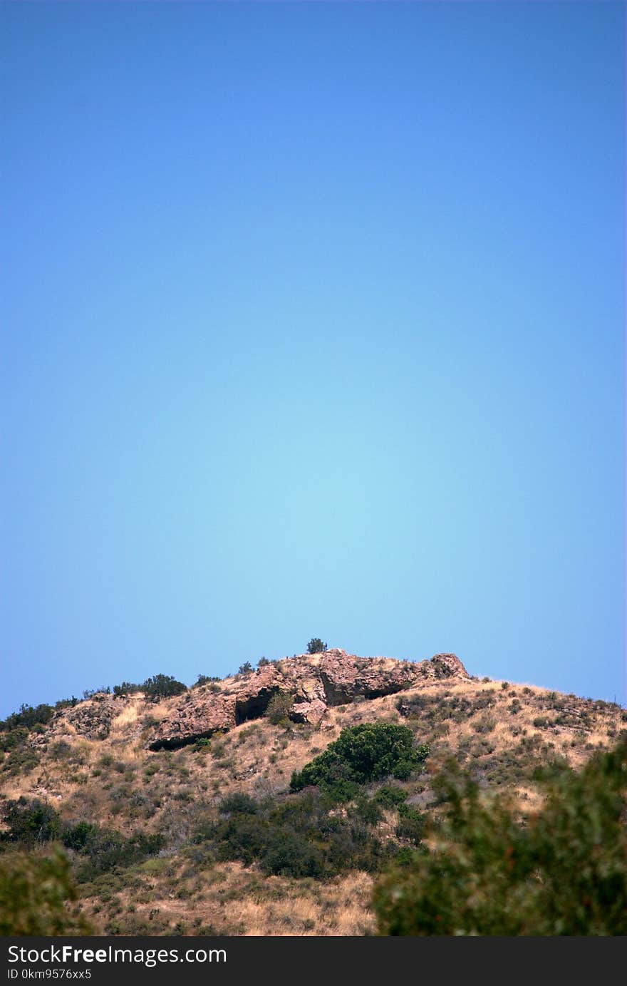 Sky, Hill, Mountain, Ridge