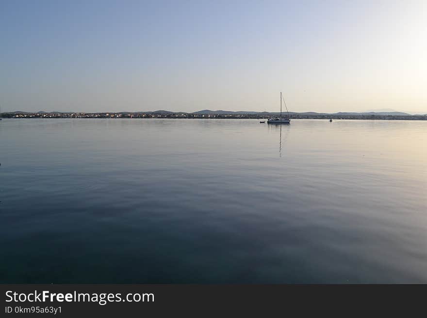 Waterway, Water, Reflection, Calm