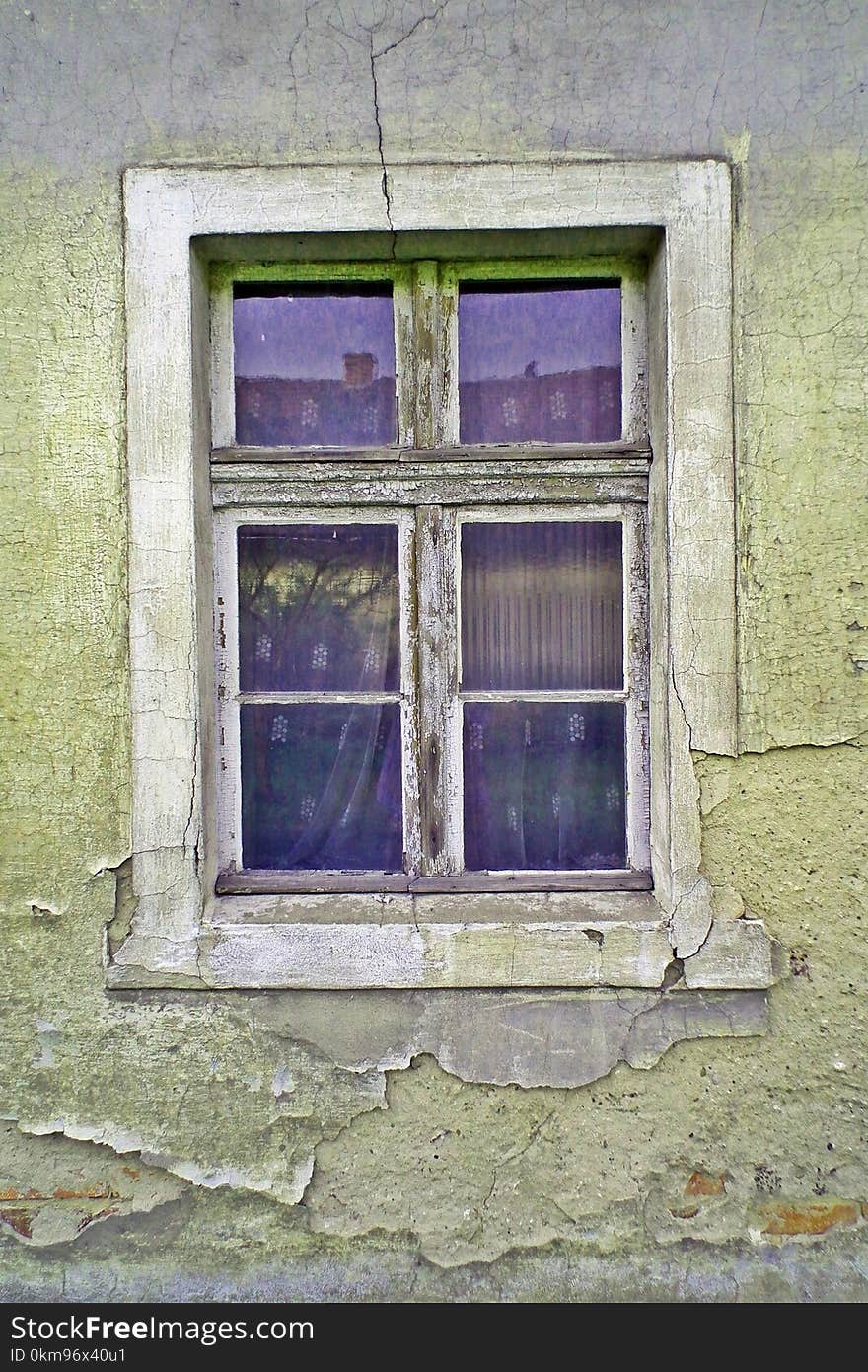 Window, Purple, Wall, House