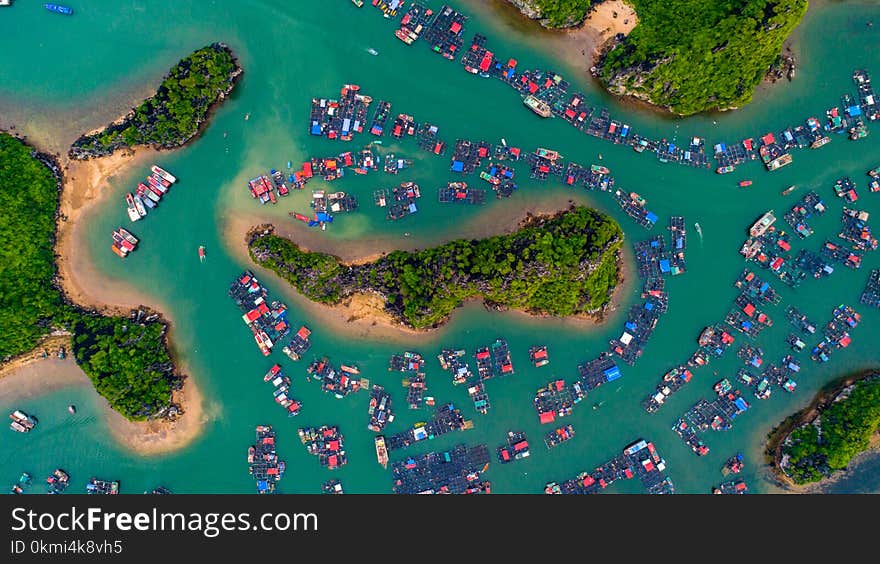 Aerial View of Island