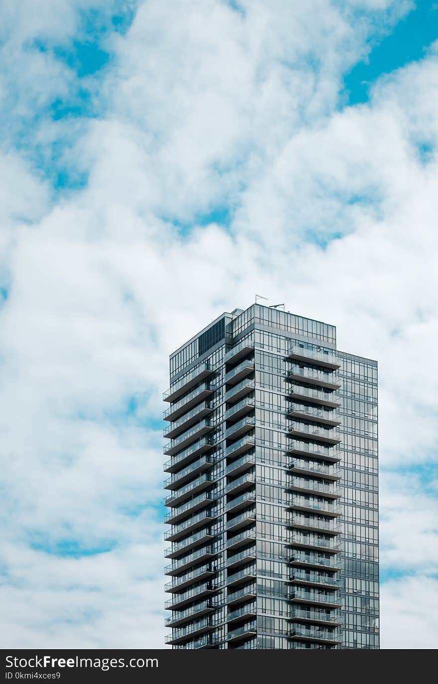 High Angle Photo of Gray High Rise Building