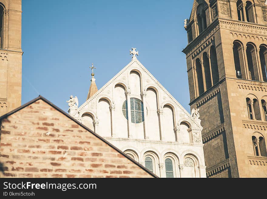 Landscape Photo of White Religious Building