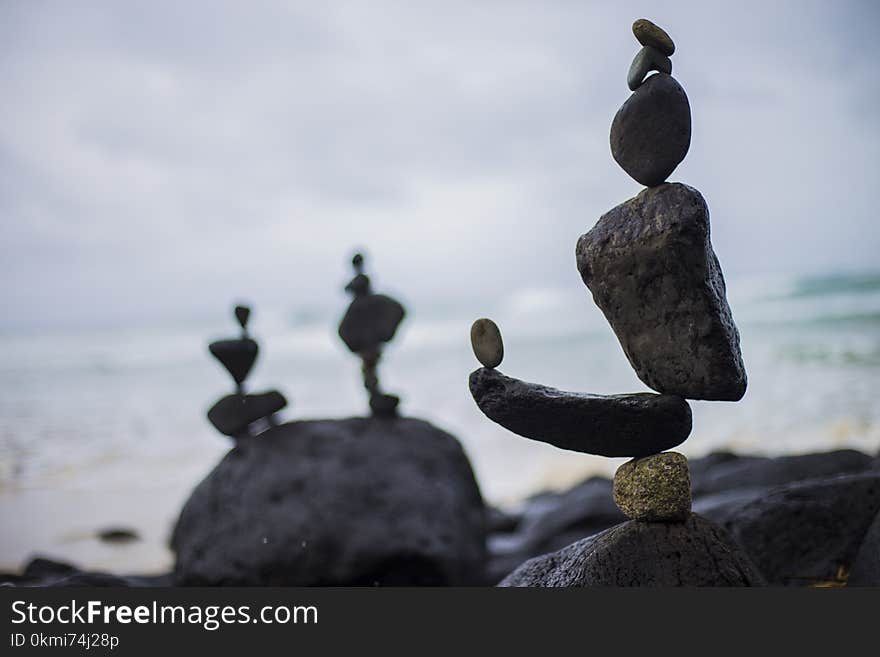 Closeup Photography of Stacked Stones