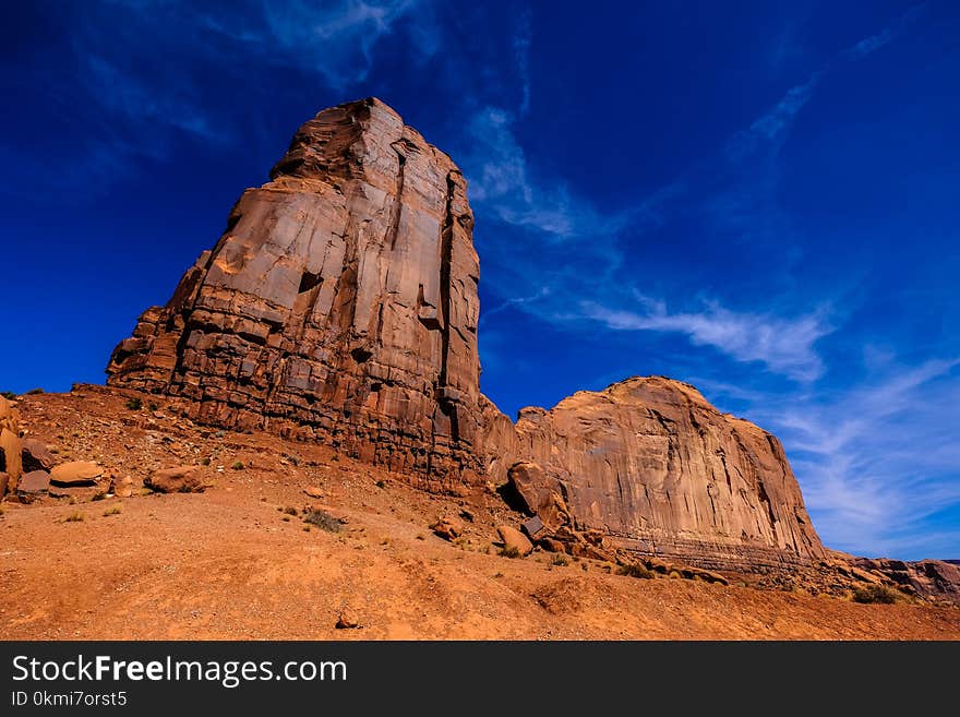 Brown Rock Formation