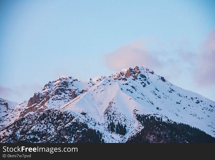 Brown Snowy Mountain