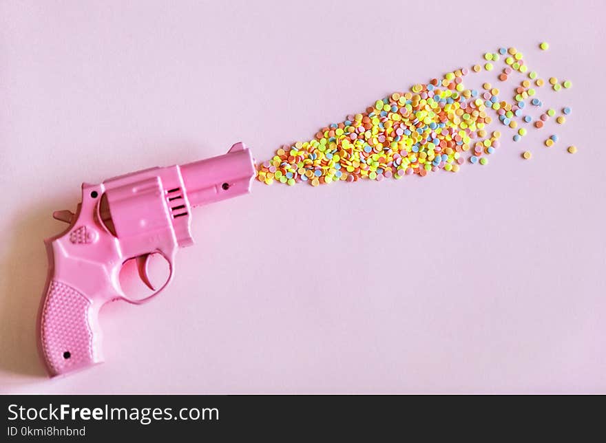 Pink Revolver Gun