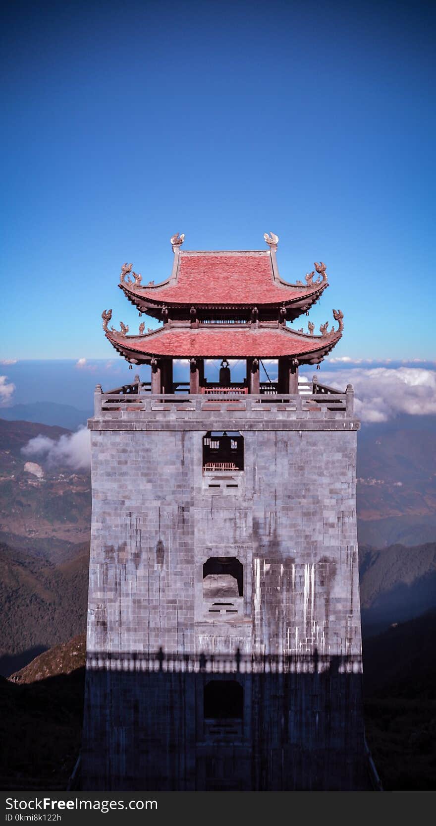 Red and Grey 2-storey Pagoda