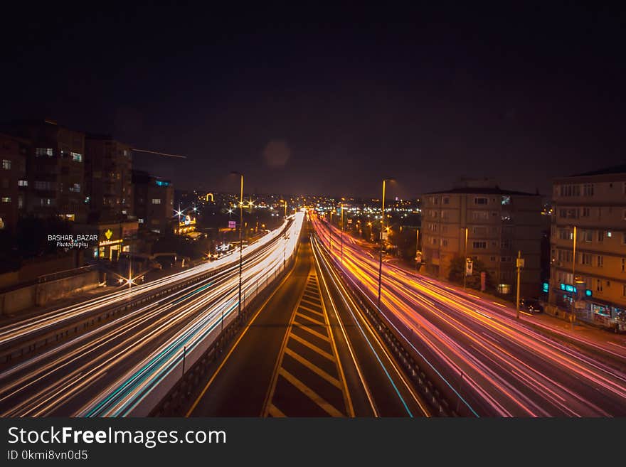 Time Lapse Photography of Road Beside Buildings