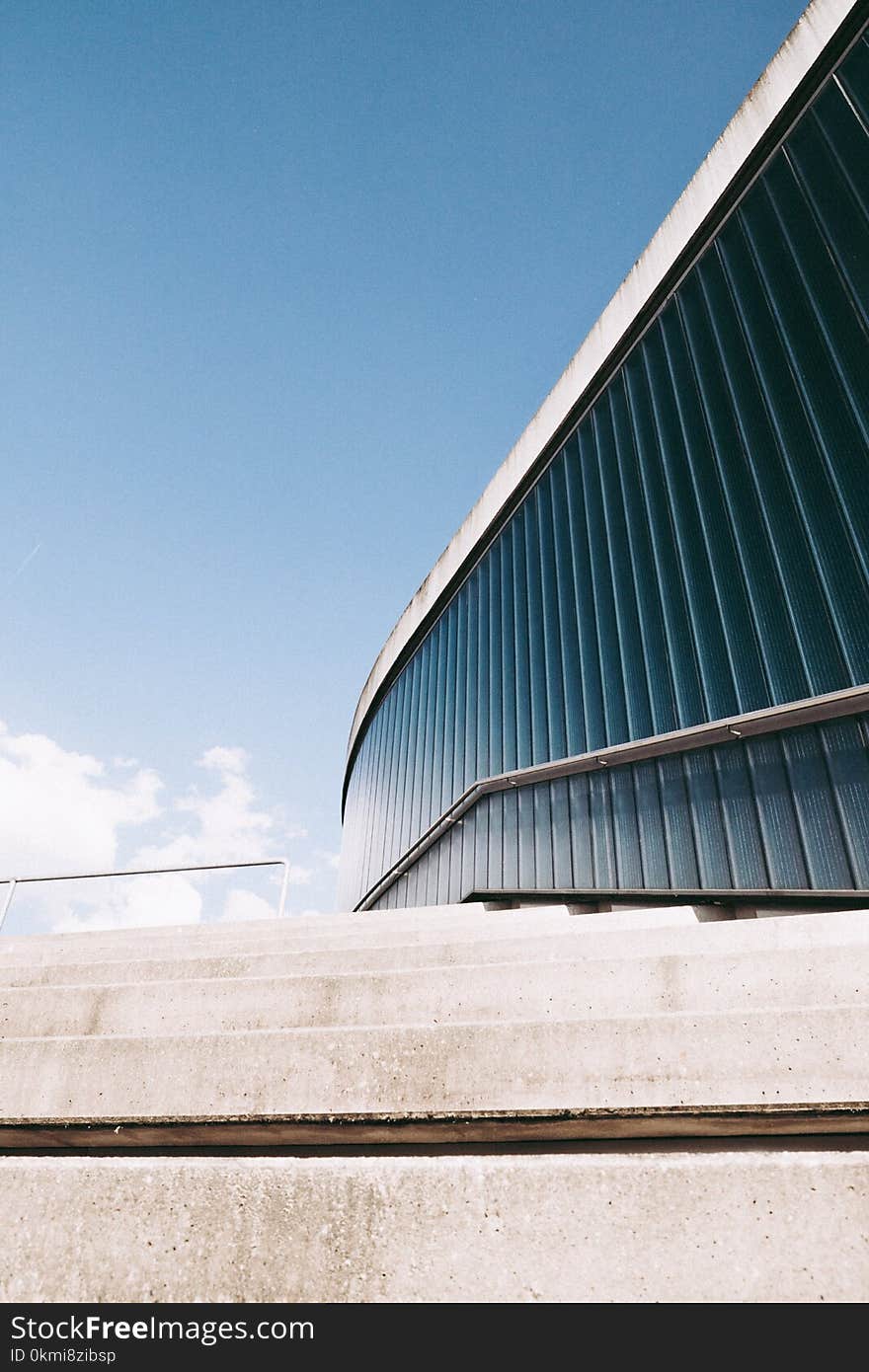 Photo of Gray Concrete Stairway Beside Building