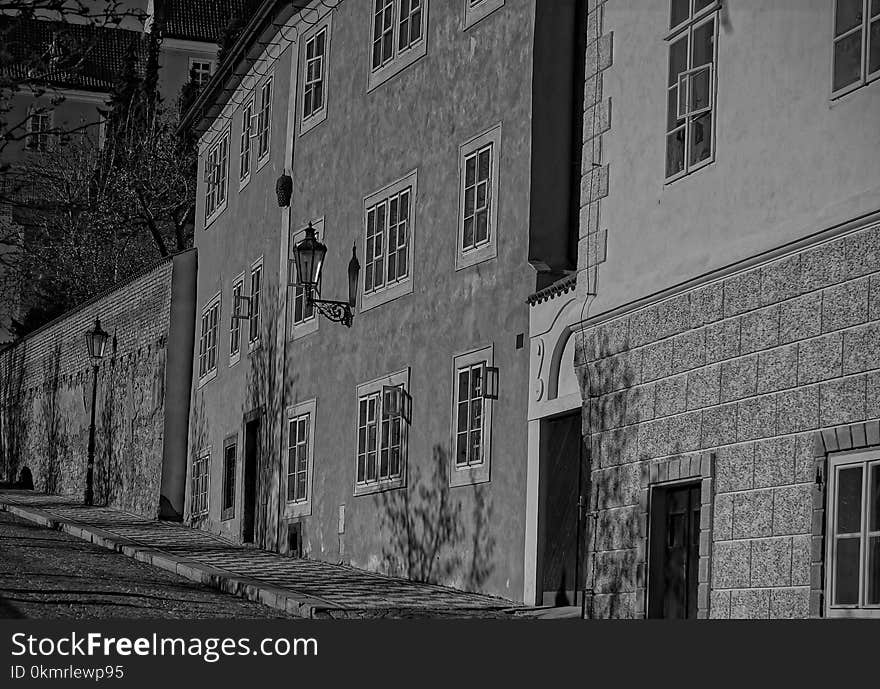 Black And White, Town, Infrastructure, Monochrome Photography