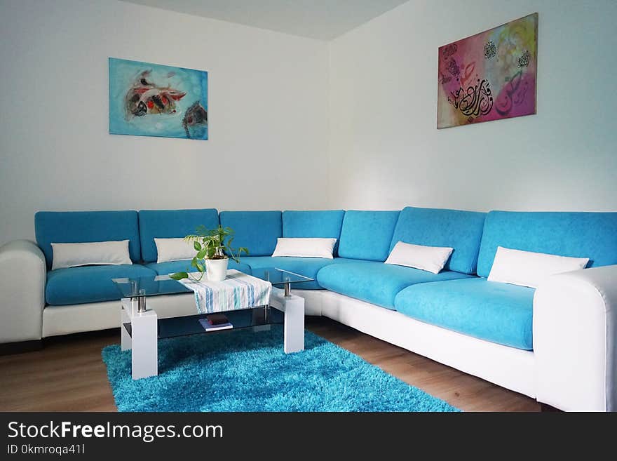 Blue, Living Room, Room, Property