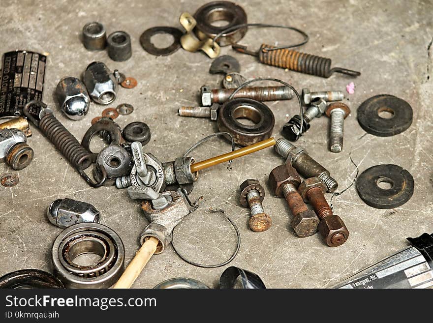 Auto Part, Metal, Hardware, Automotive Engine Part