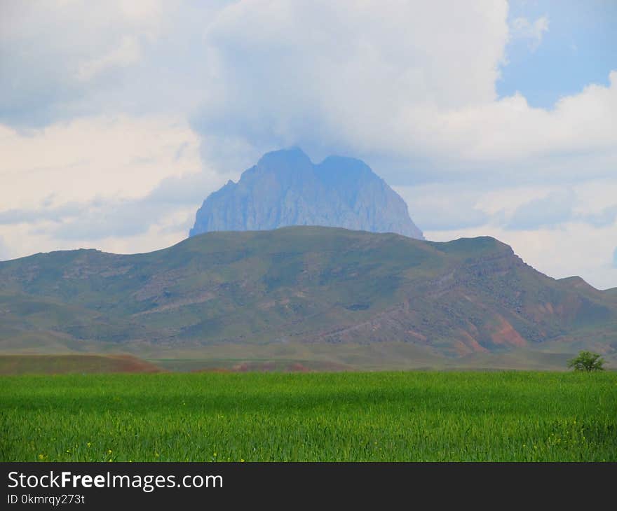 Grassland, Highland, Ecosystem, Sky