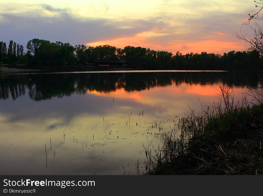 Reflection, Water, Nature, Lake