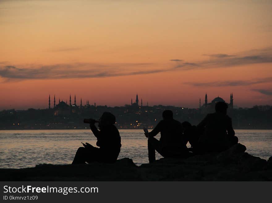 Sky, Sunset, Sunrise, Sea