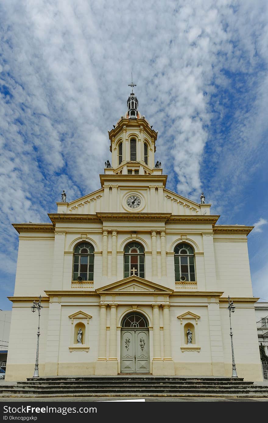 White and Yellow Painted Cathedral