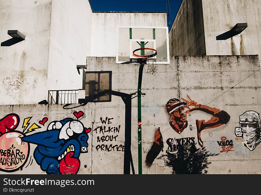 Allen Iverson of Sixers Graffiti Wall