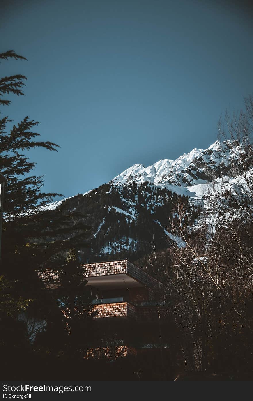 Mountain and House