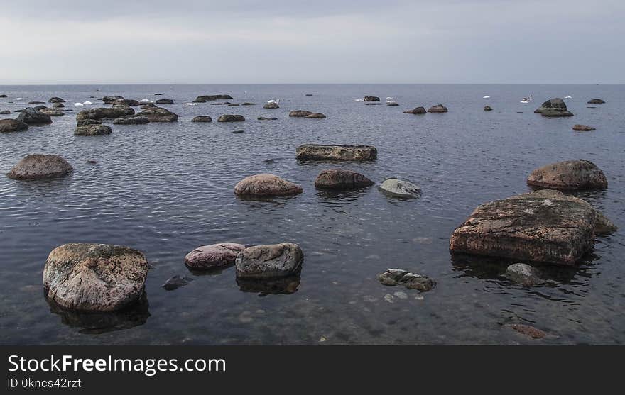 Stone in Beach Photograph