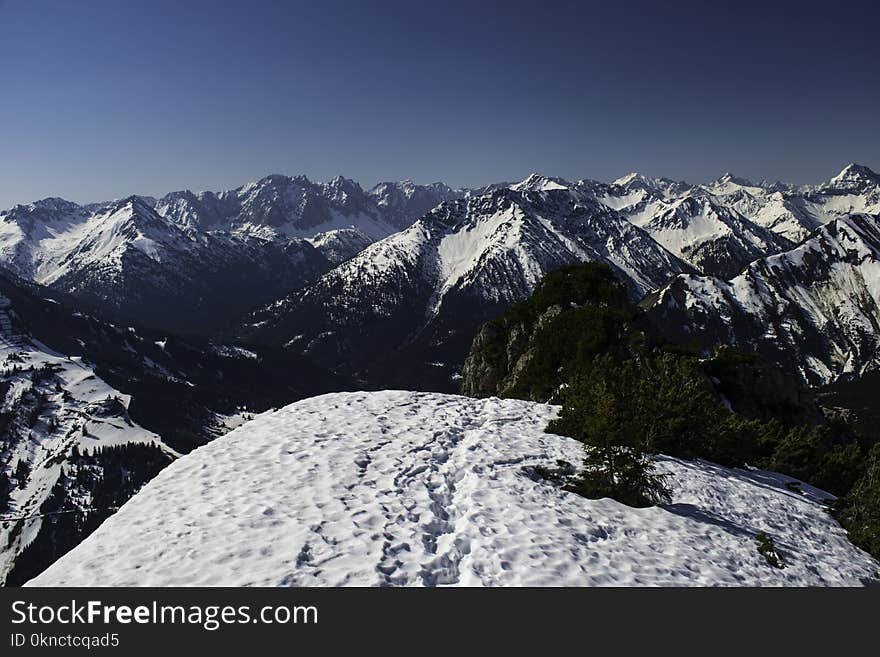 Snow Capped Mountain Ranges