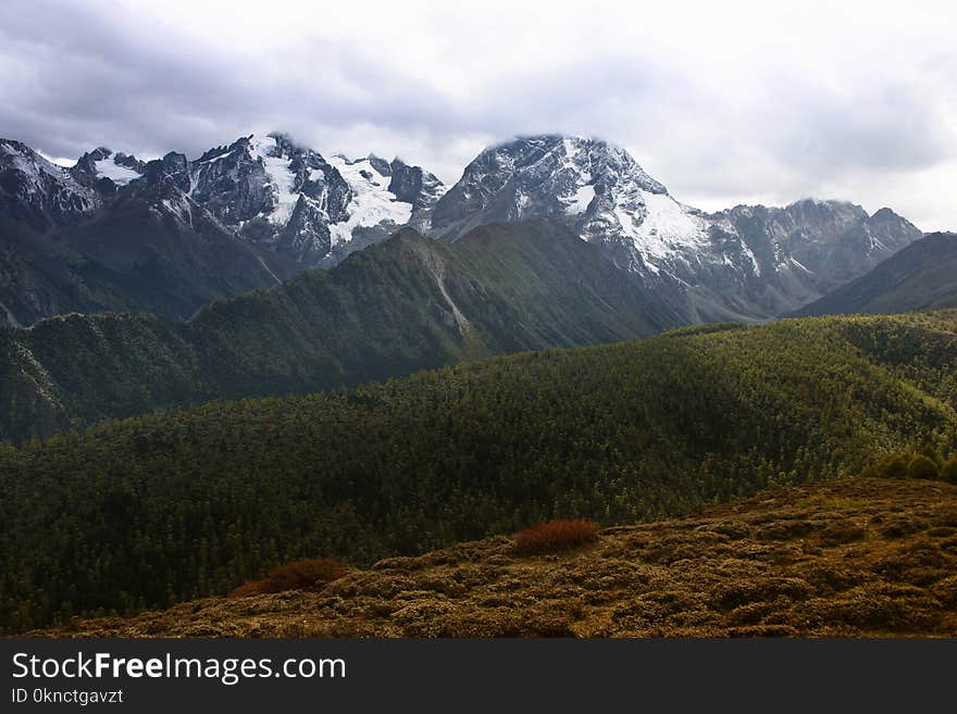 Mountain With Snow Caps