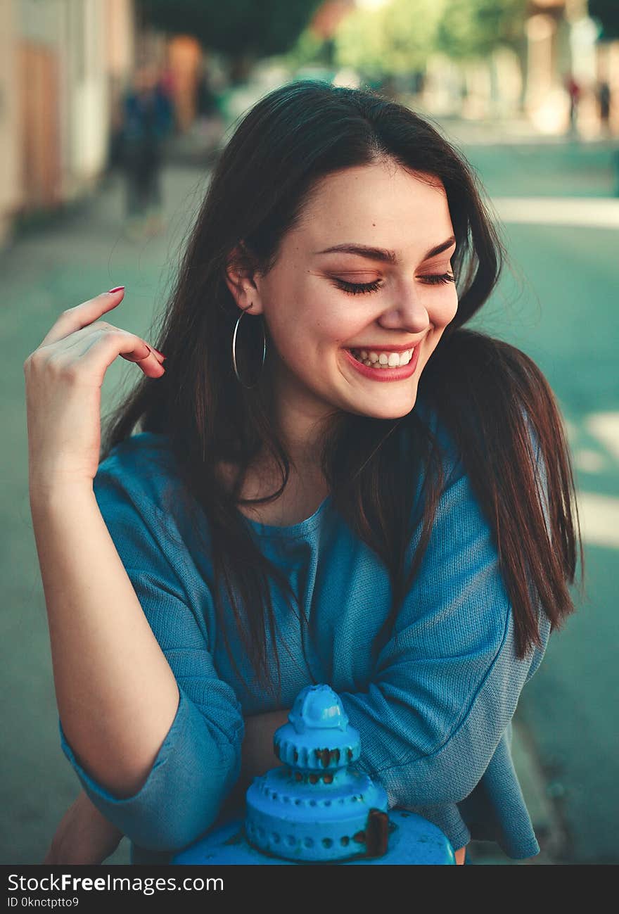 Focal Focus Portrait Photography of Female Smiling