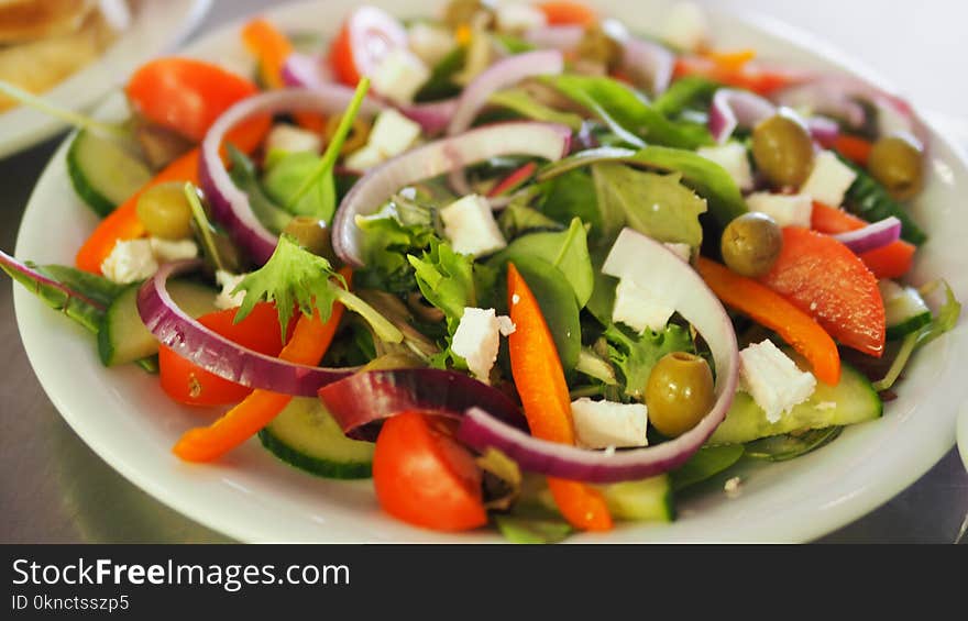 Vegetable Salad on Plate