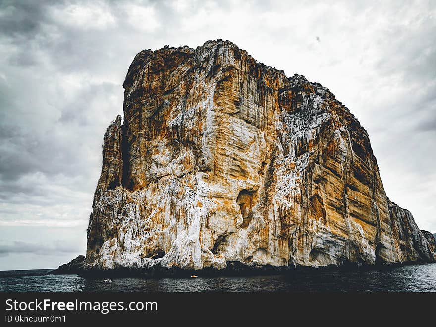 Brown Rock Formation