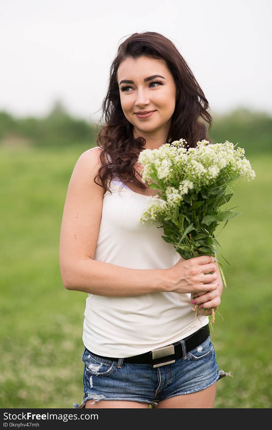 Young woman in the nature