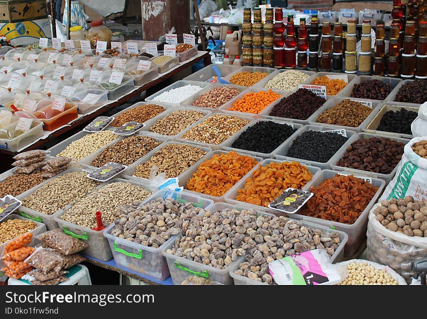 Dried Fruit, Spice, Marketplace, Produce