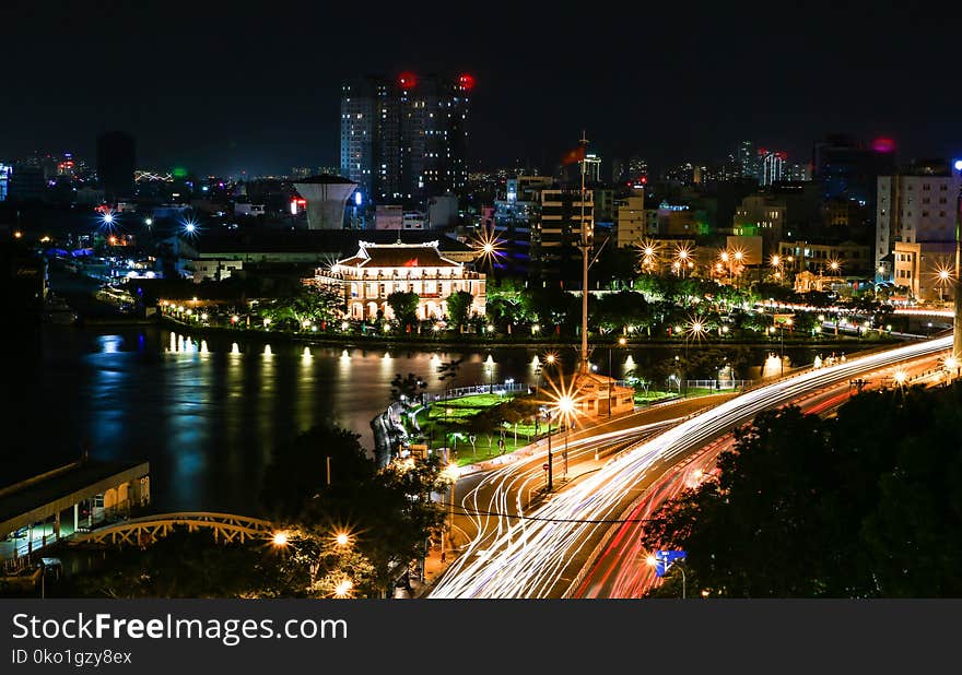 Metropolitan Area, Cityscape, City, Night