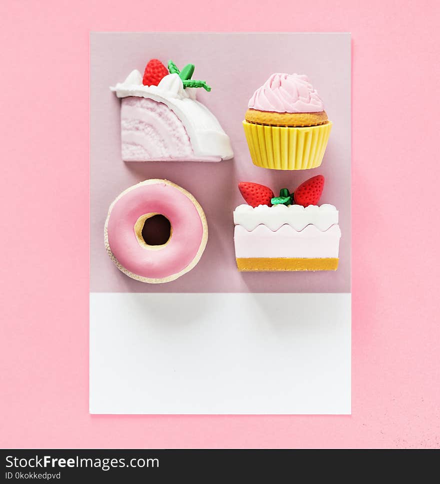 Four Assorted-food Decors