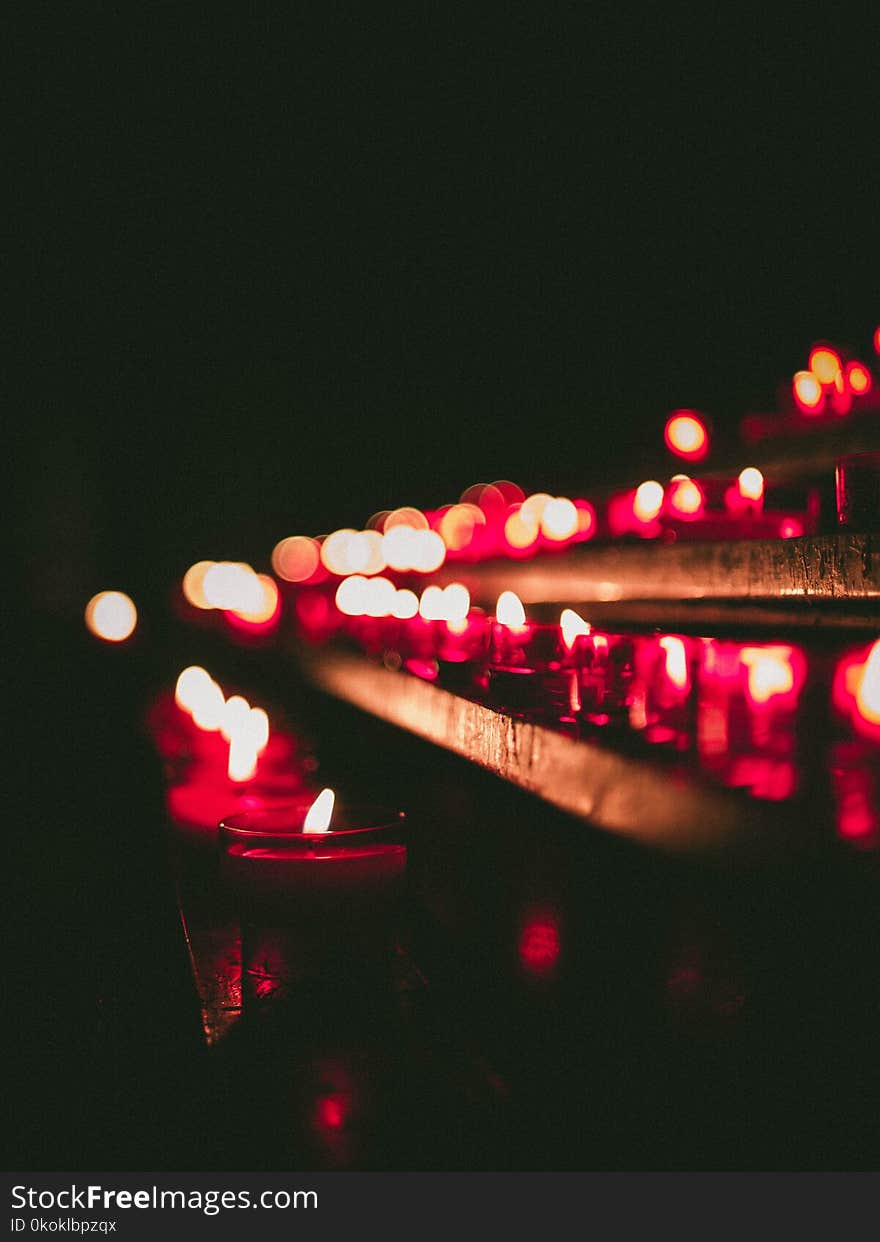 Bokeh Photography Of Lighted Candles