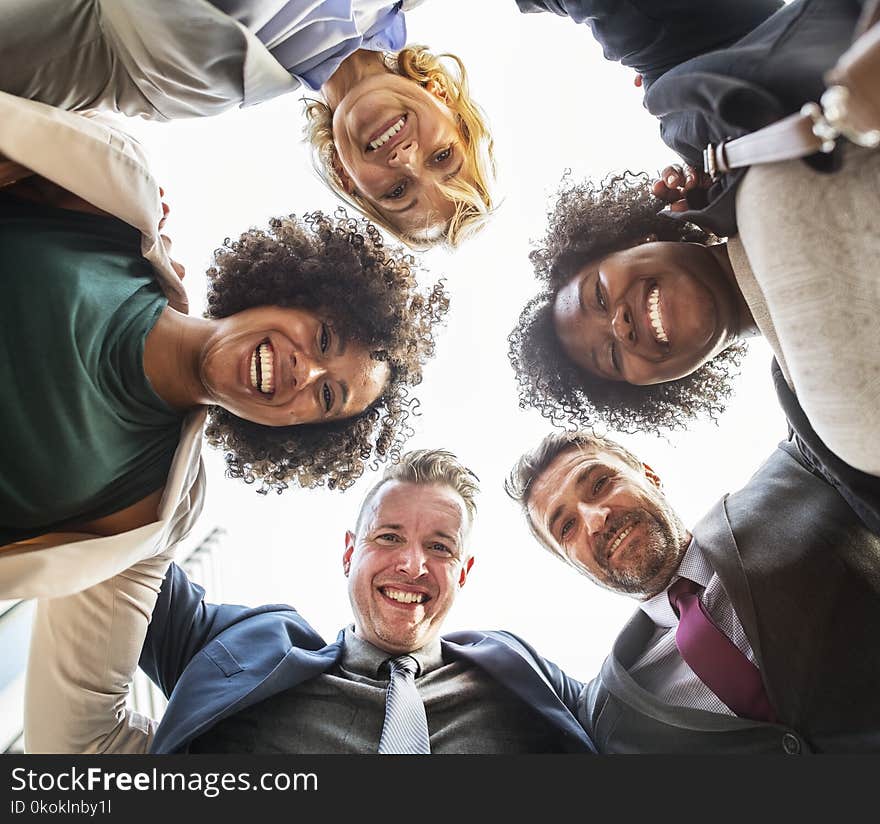 Five Person Low Angle Photography