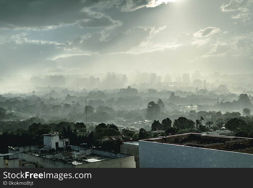 Aerial View Of City