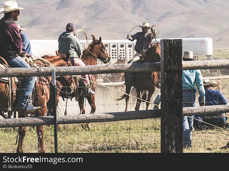 Three Men Riding Horses