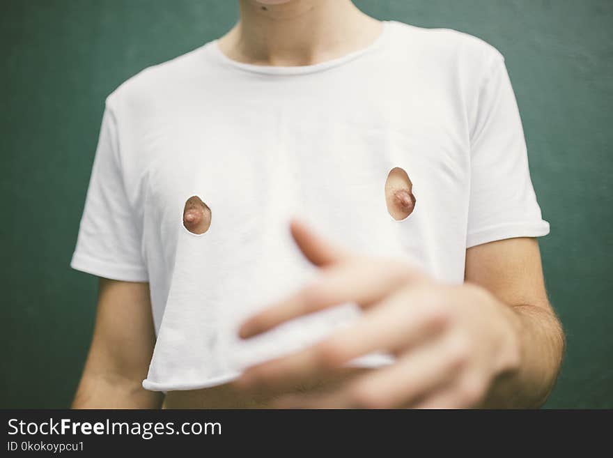 Woman in White Shirt