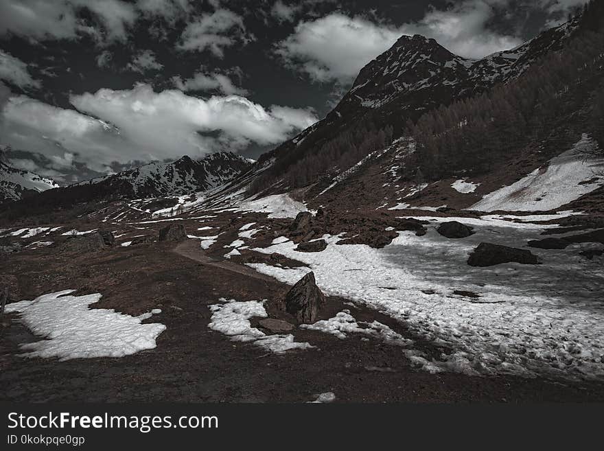 Landscape Photography of Mountain Slope