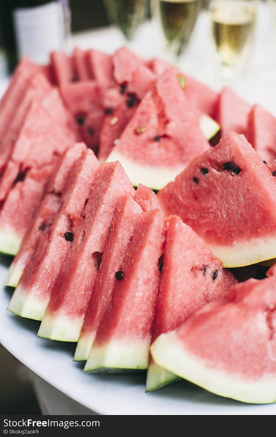 Close-Up Photography of Sliced Watermelons