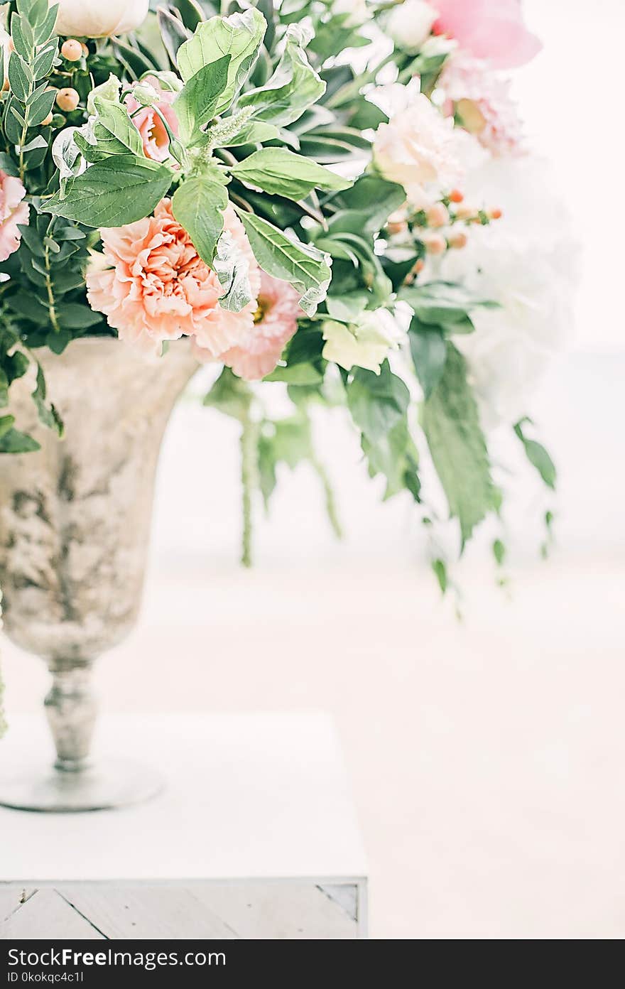 Pink Flowers Centerpiece