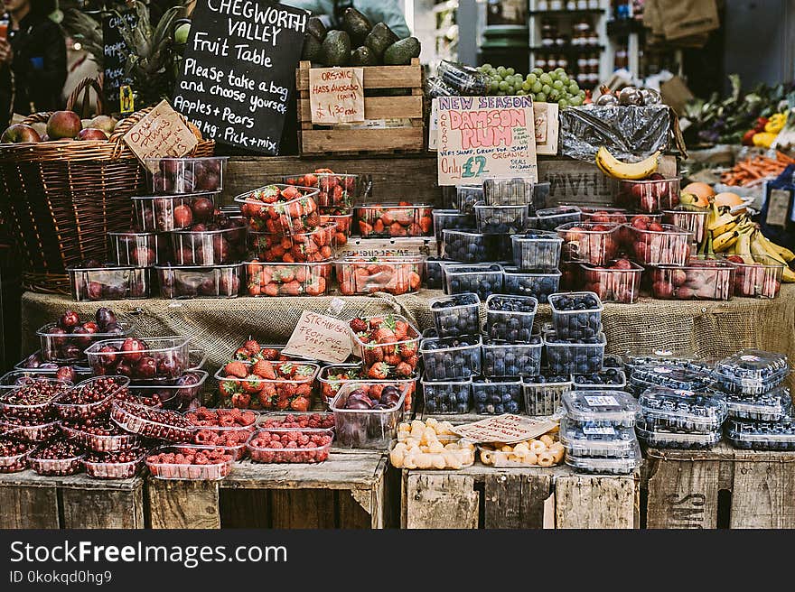 Stack of Fruits on Container