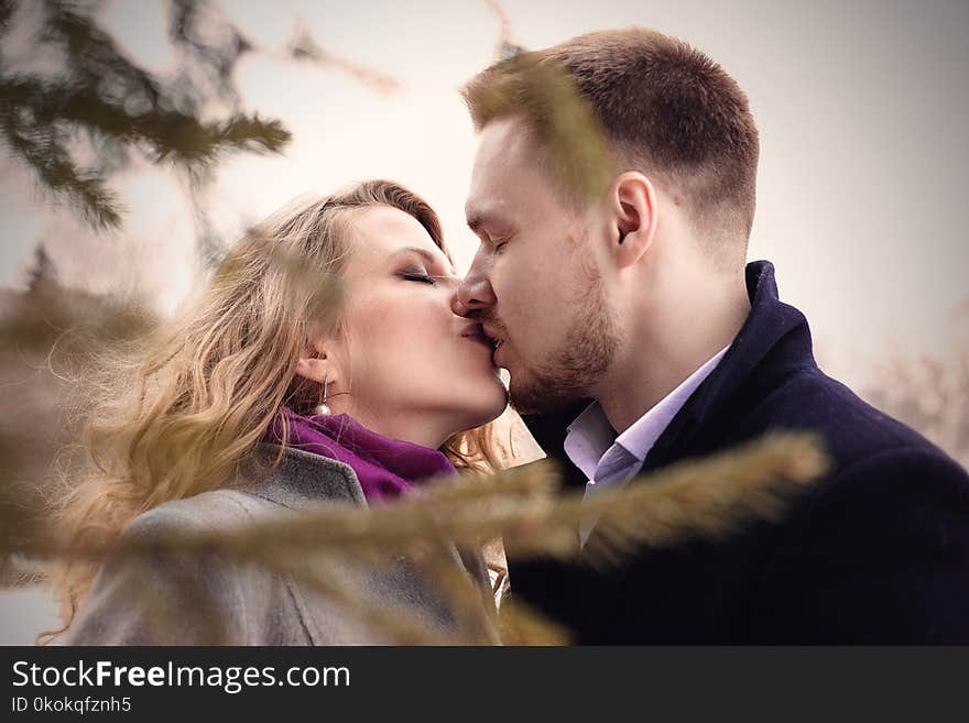 Man And Woman Kissing