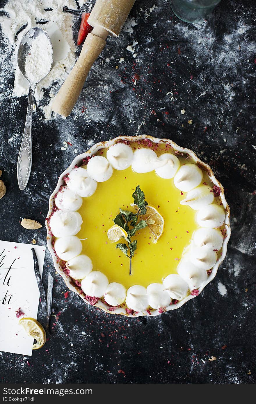 Pie With Lemon on Top