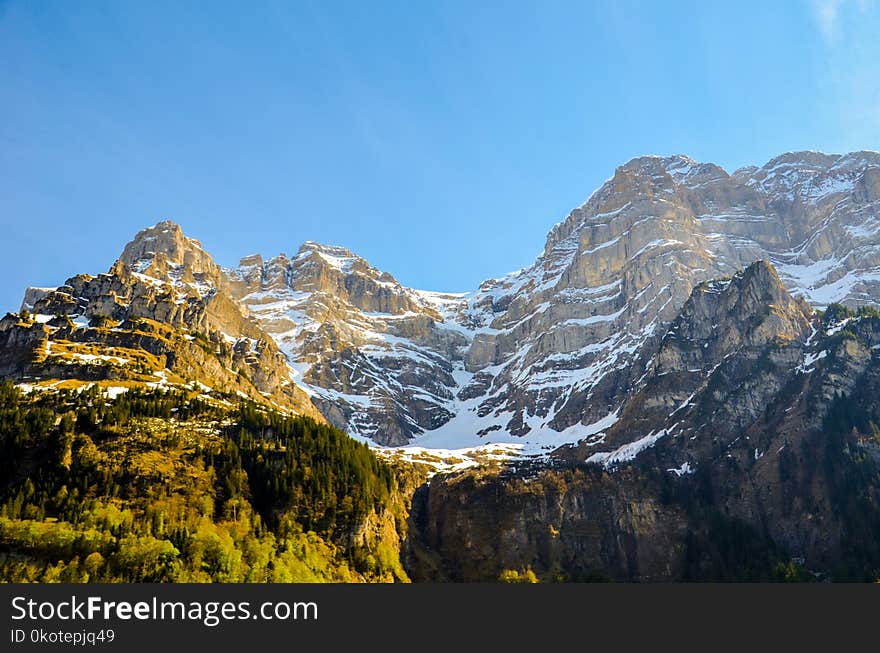 Mountainous Landforms, Mountain, Nature, Mountain Range