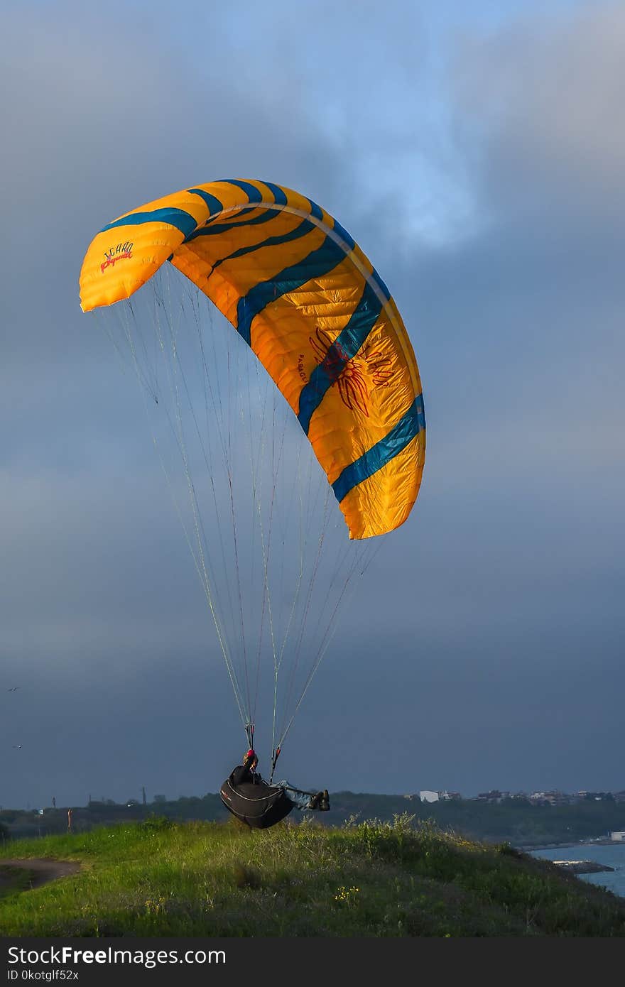 Air Sports, Paragliding, Sky, Parachute