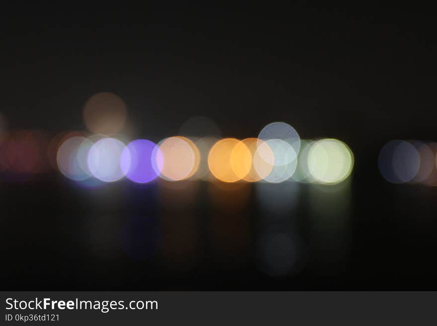 Blur Lights Photography during Night