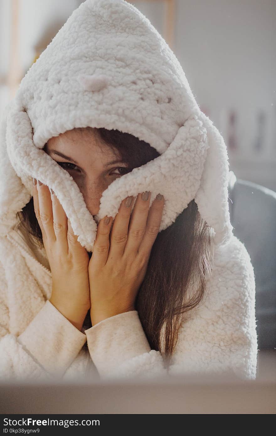 Photography of a Woman Wearing Sheepskin Jacket